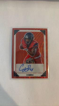 2024 CJ Daniels 1/1 Leaf Metal Autograph