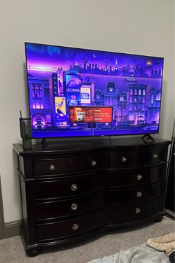Matching Solid Wood Bedroom Set – Dresser + 2 Nightstands – $400 OBO