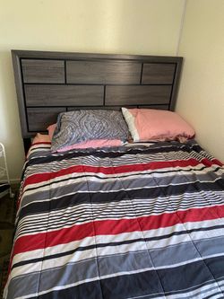 Queen size bed and frame