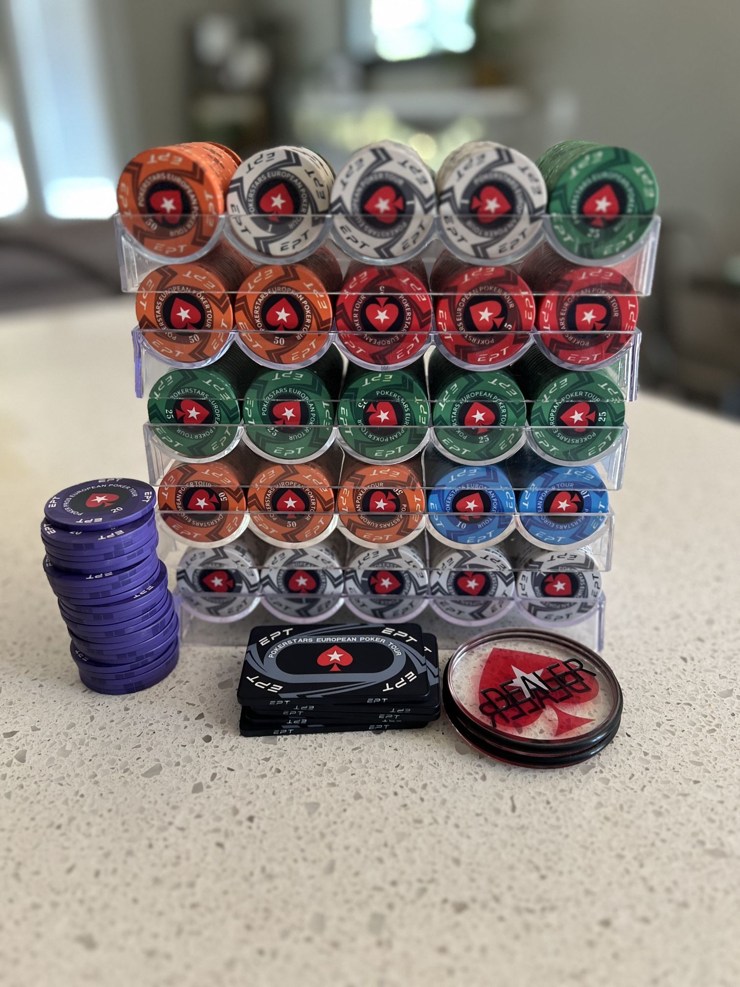 EPT Poker Chip Set 520ct