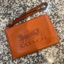 Coach Wristlet, Ginger Brown, NWT 🧡🤎