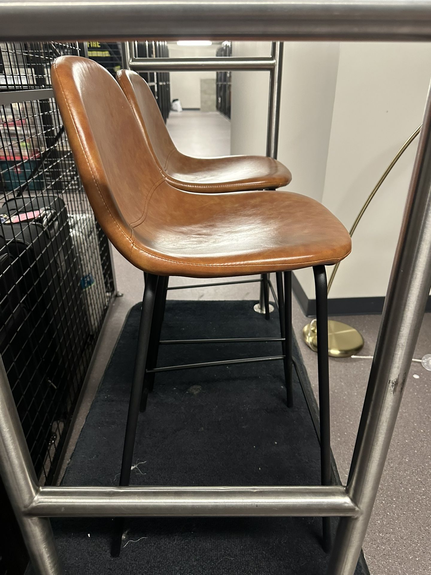 2 Small Counter Stools 