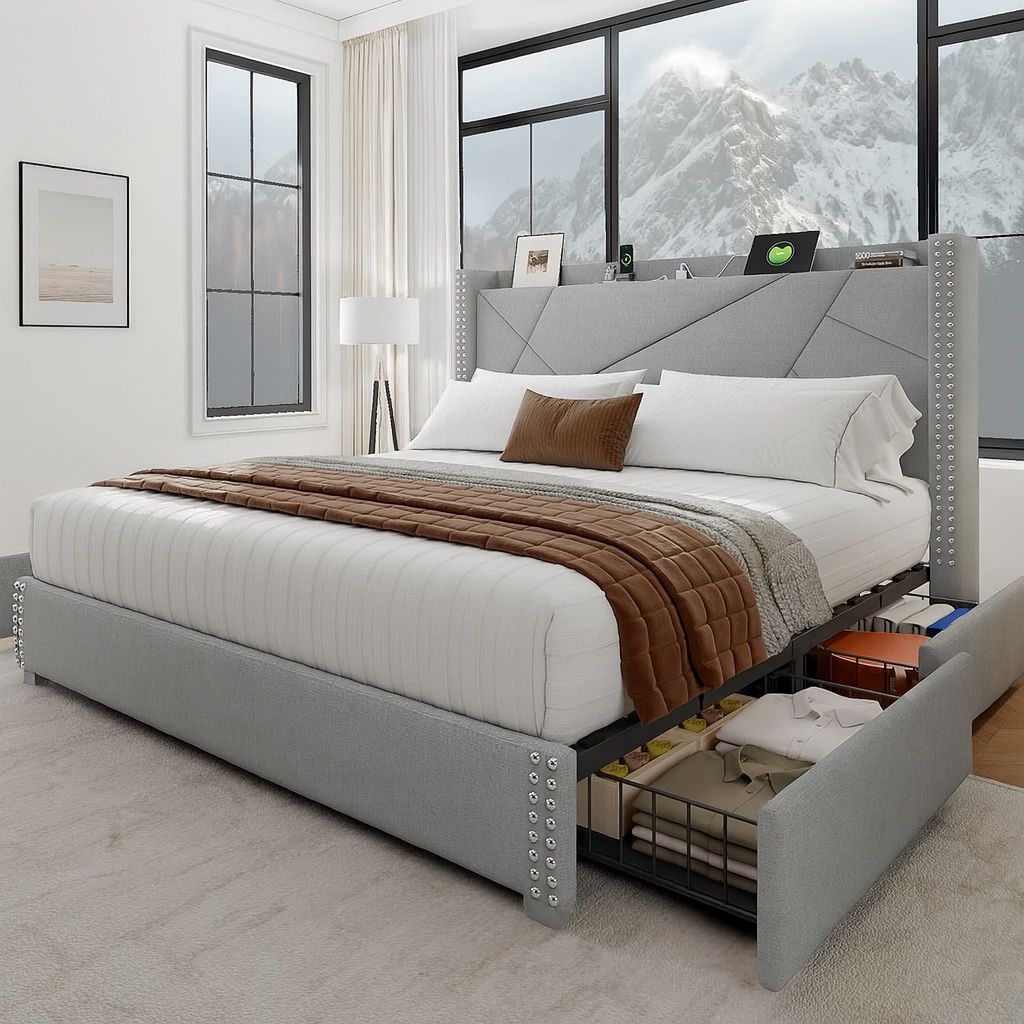 Bed Frame With Mattress