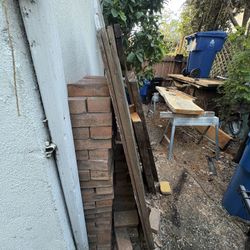 MUST TAKE ALL: bricks, scrap doors and wood