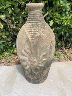 Large terracotta urn/ vase