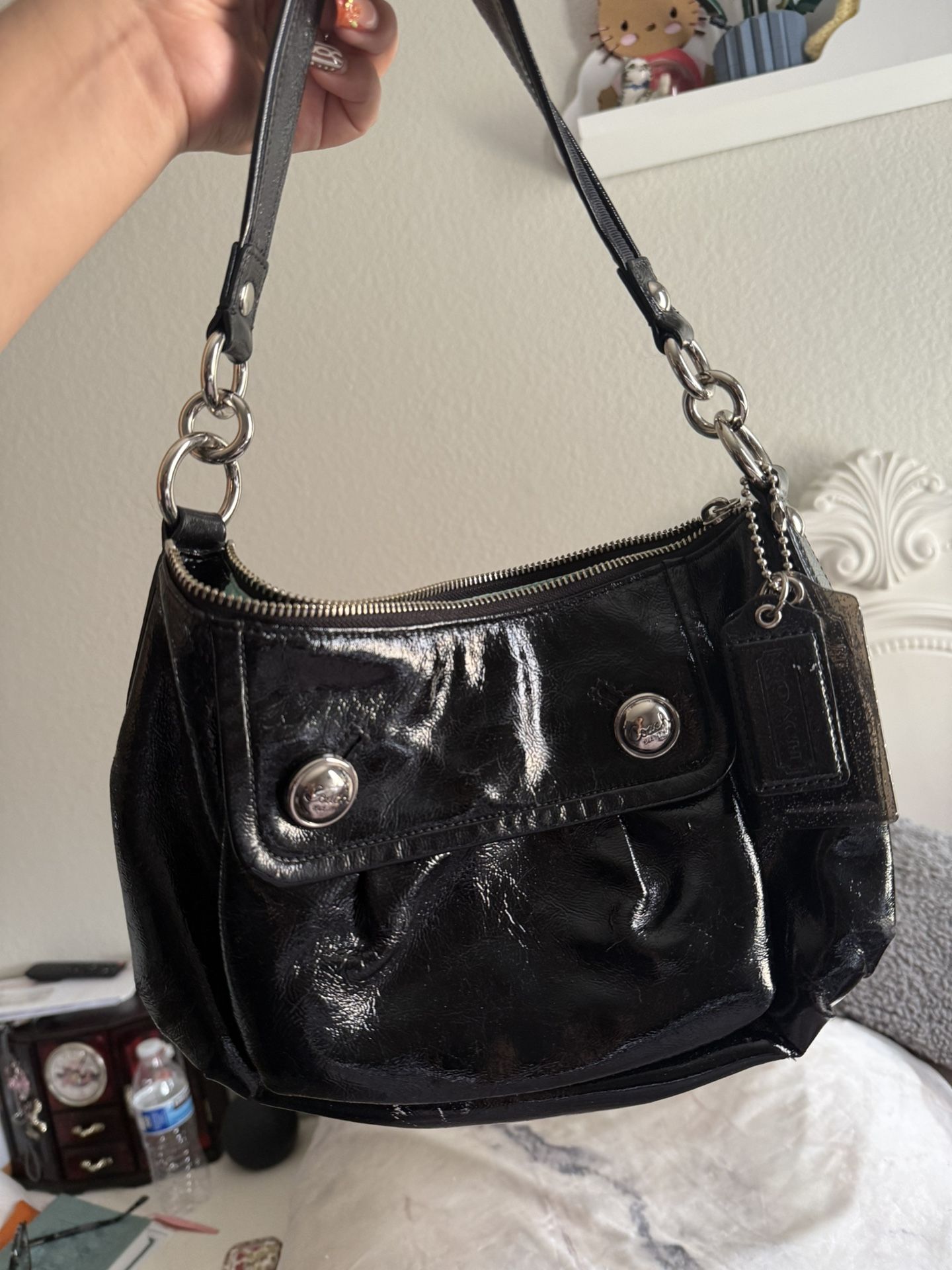 LEATHER COACH BAG