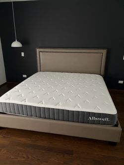 King size bed and mattress