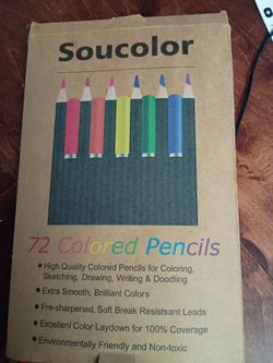 Soucolor 72 Colored Pencils Set NEW