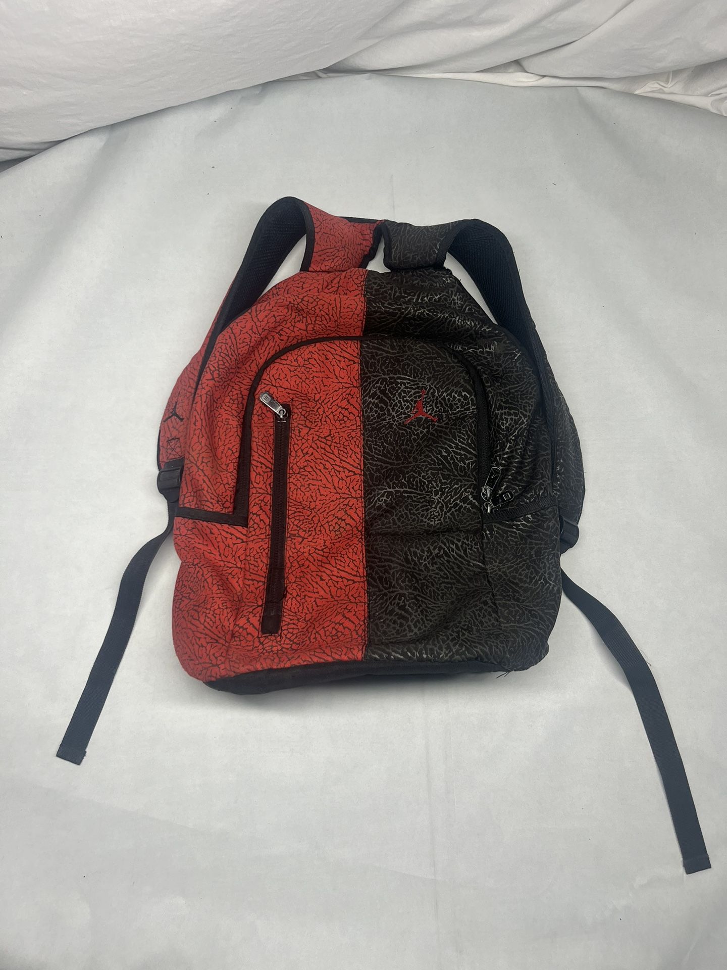 Air Jordan Laptop Backpack Elephant Print Red Black large