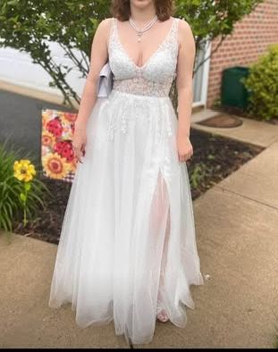White Prom Cocktail Party Dress Size Small