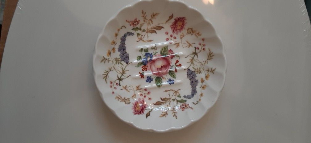 Royal Stafford floral coin or soap dish. -England