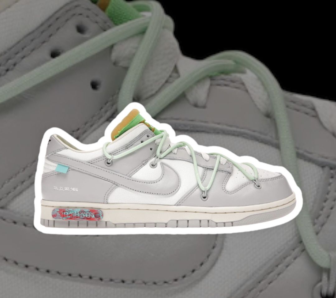 nike dunk low off-white lot 7