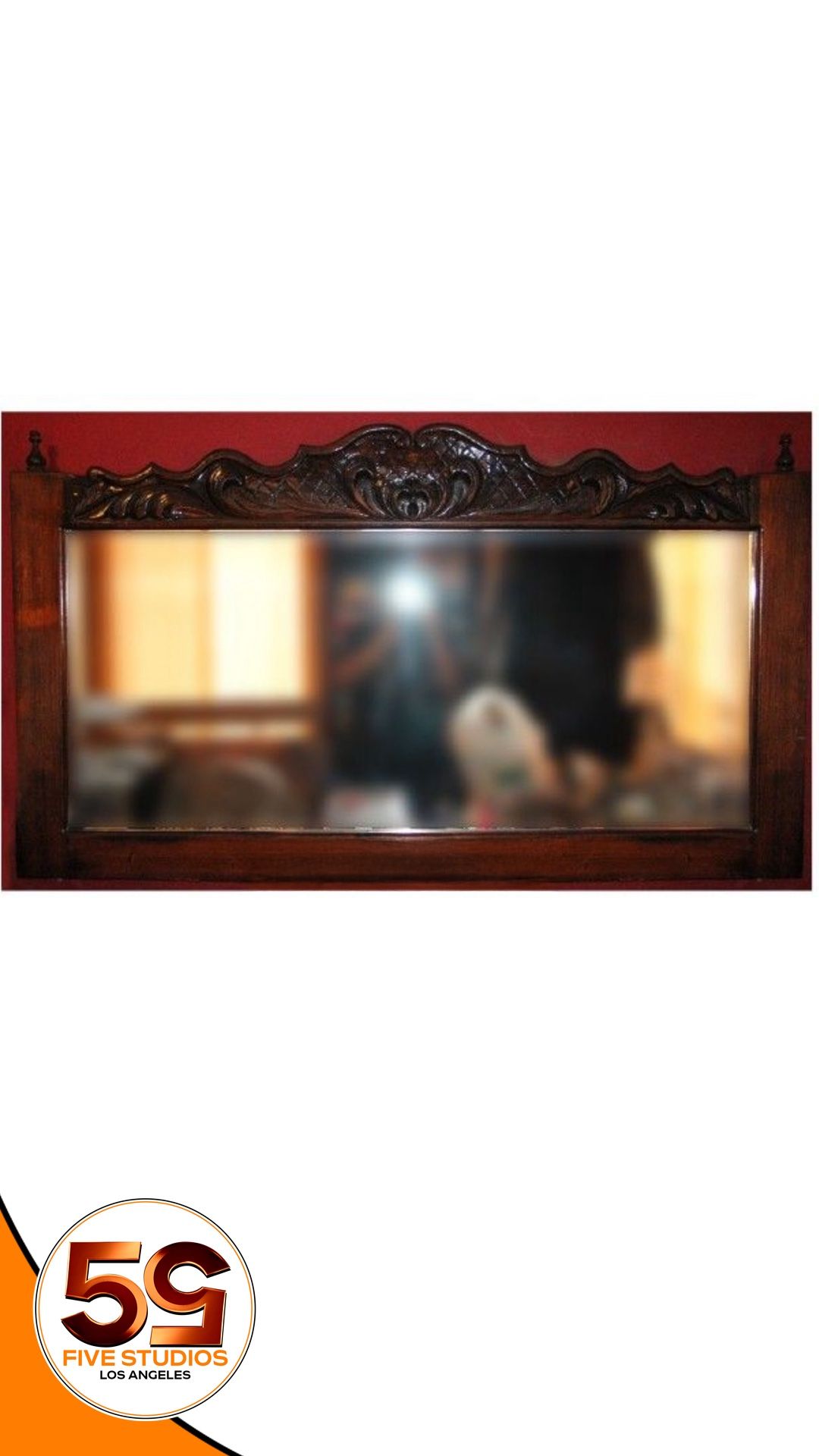 LARGE HAND-CRAVED MIRROR