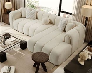 Beige Sectional Couch Brand New