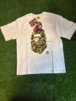 BAPE A Bathing Ape White Graphic Tee