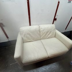 White Love Seat Couch 