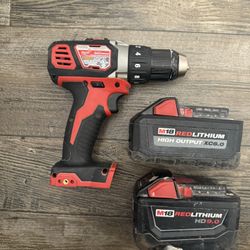 Milwaukee M18 Drill w/Batteries 