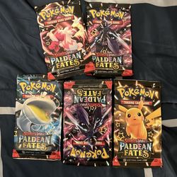 5 paldean dates booster packs