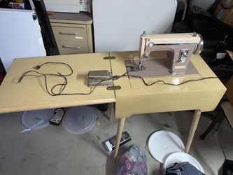 Vintage sewing machine hideaway