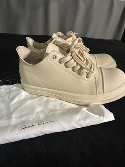 Rick Owens Low-Top Leather Sneakers