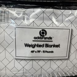 brand new weighted blanket Ackbrands 48x78 15 pounds