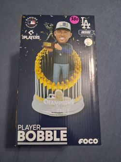 Freddie Freeman LA Dodgers 2024 World Series Champions Bobblehead in Hand NEW