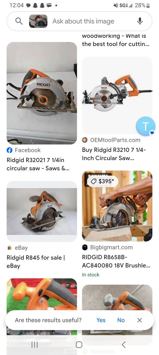 Ridgid Tools R32021 Ridgid Circular Saw Rigid R32021 1/4 Inch