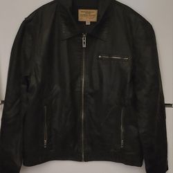 GUESS Leather Jacket mens Large excellent condition