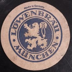 Vintage Lowenbrau Muenchen Beer Coaster