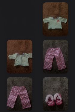 american girl doll pajama set