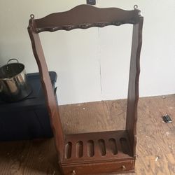 Gun Stand. Wood Vintage. 