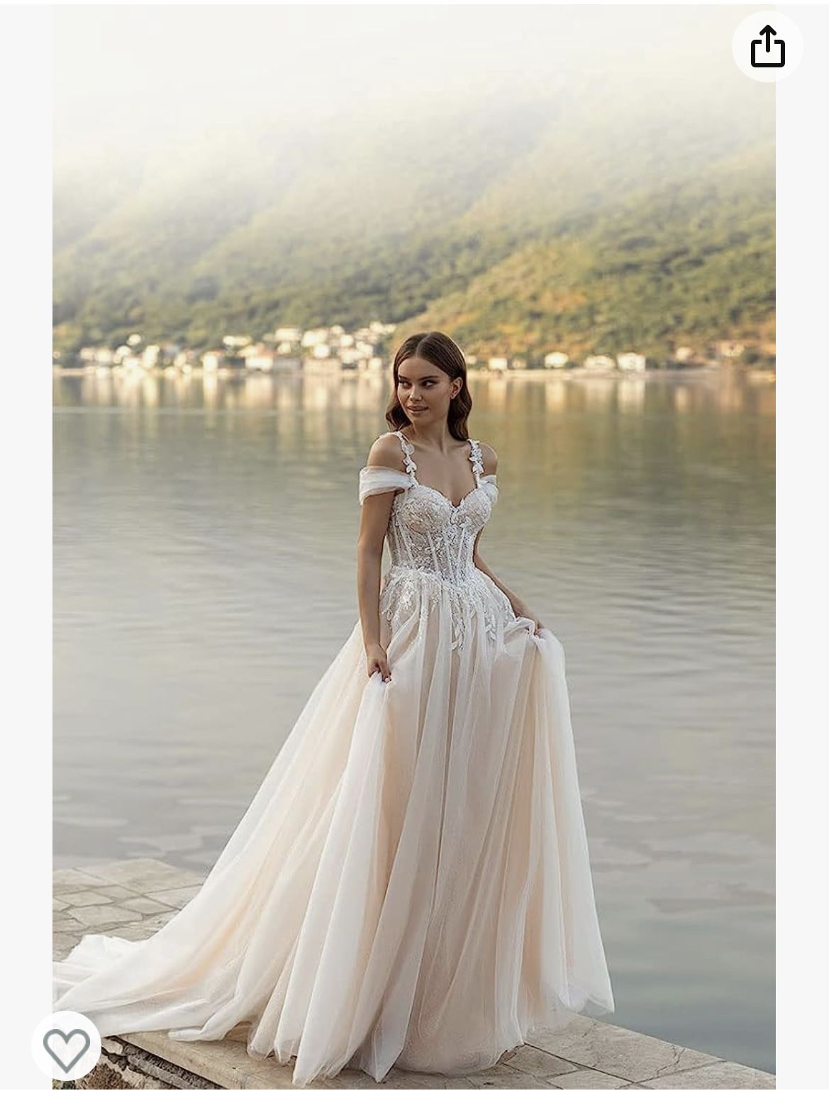 Off The Shoulder Wedding Dress - MAKE AN OFFER