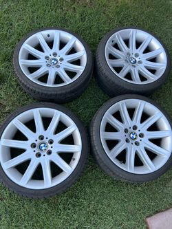 BMW STYLE 95 19X9 19x10 With Tires 5x120 