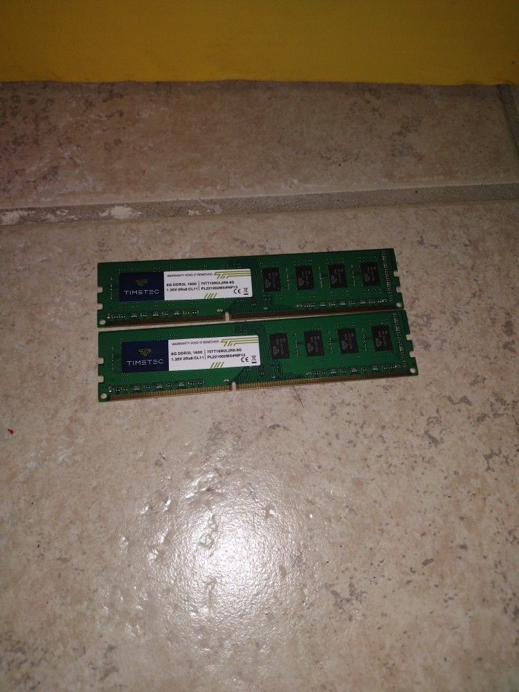 Two 8gb (16gb) Timetec DDR3 1600 