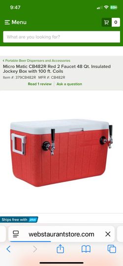 Micro matic double faucet jockey box