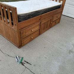 Twin Wood Bed