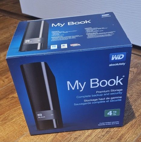 WD My Book 4TB External Drive Storage USB 3.0 File Backup Storage PC or Mac