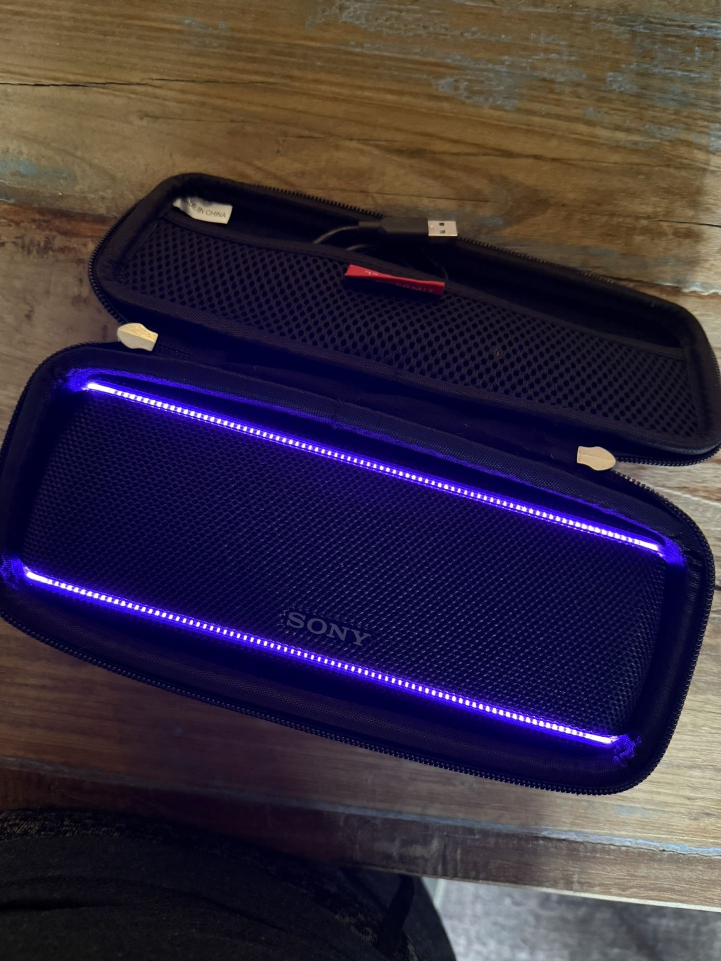 Sony Bluetooth Speaker — LED Lighting, Portable & Powerful