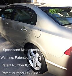 Civic 06-11 4dr Rear Roof Visor /First Ducktail with Brackets !