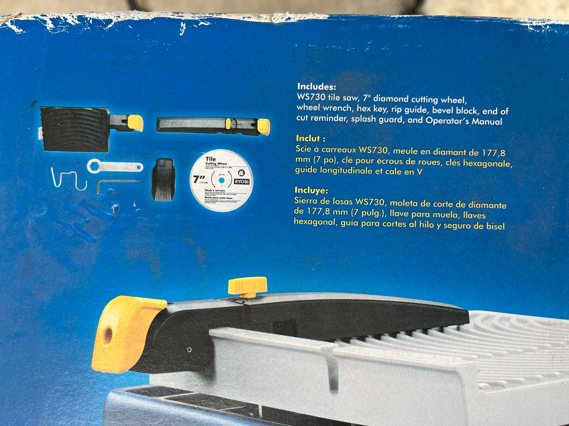 Ryobi 7 Inch Wet Tile Saw never Used for Sale in Santa Ana CA