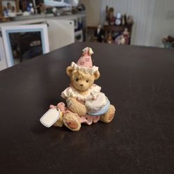 Collectible Cherished Teddies " May All Your Birthday Wishes Come True " Designed By Priscilla Hillman 2001 Item# 864390
