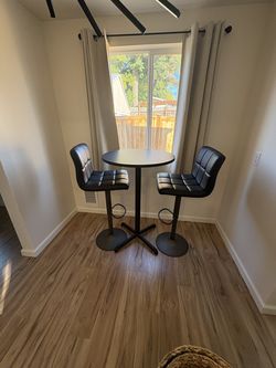 Bistro table and chairs