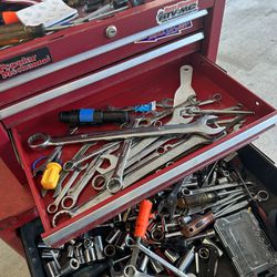 Tool Box With Tools. 
