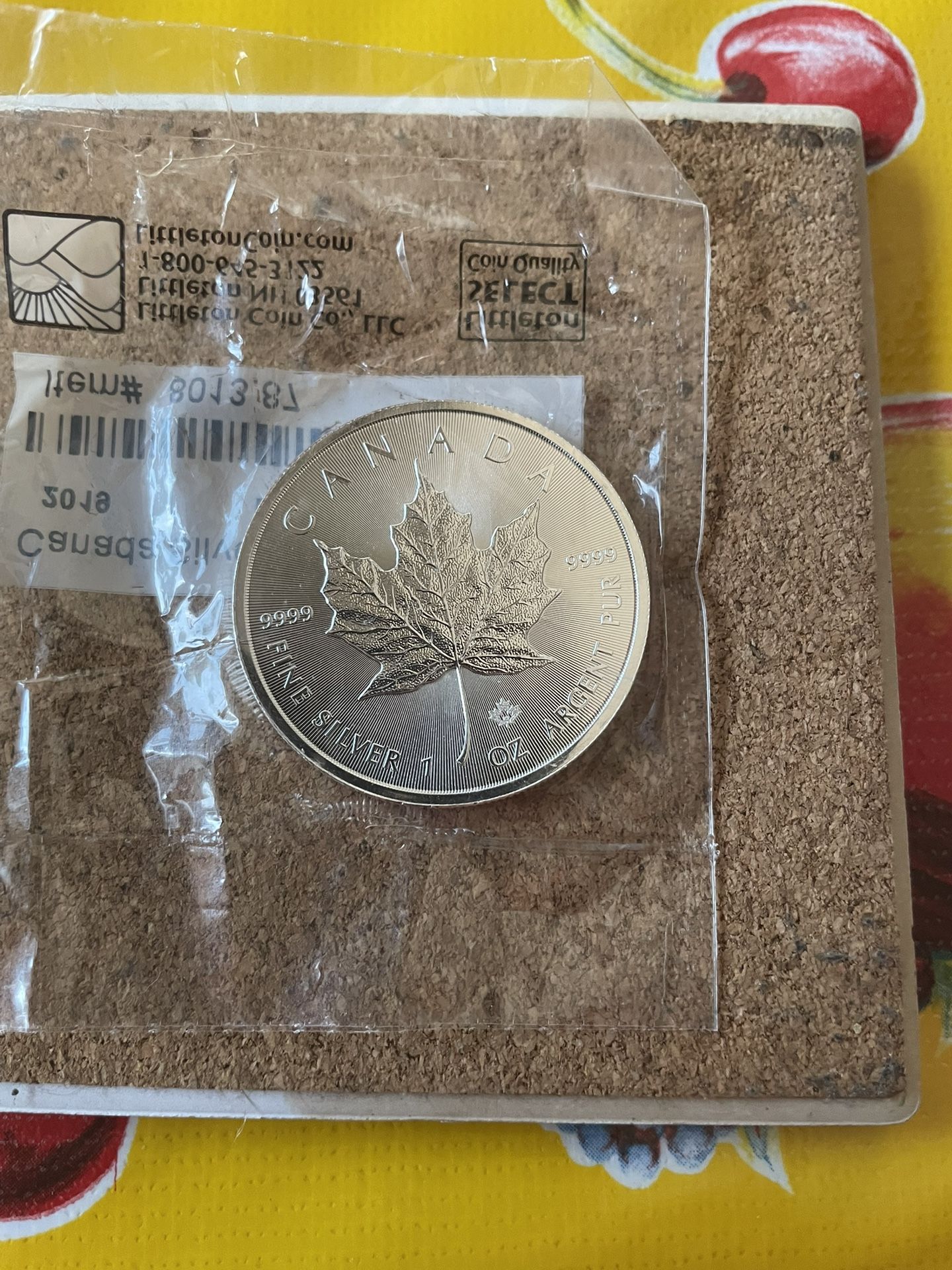 2019 CANADIAN $5 MAPLE LEAF SILVER COIN