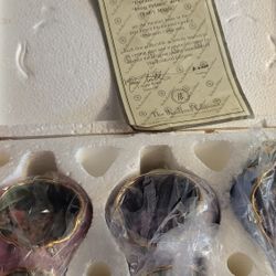 Bradford Exchange Lisa Jane's Enchanted Gardens Heirloom Porcelain Ornaments