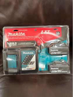 Makita fast charger and 4.0 batteries