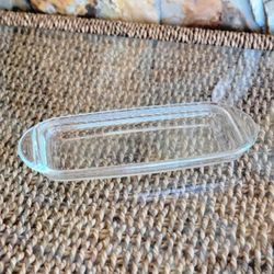 Clear Glass Butter Dish