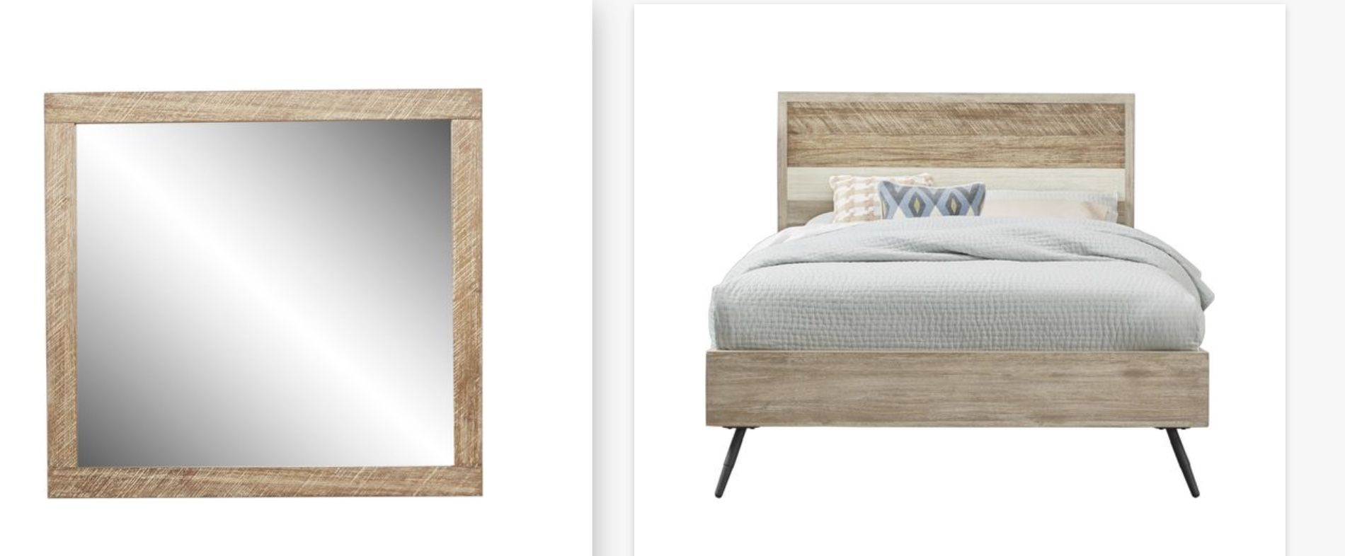 Midtown loft natural 5 2024 pc queen panel bedroom