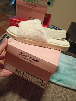 Ivory juicy couture slide size 9