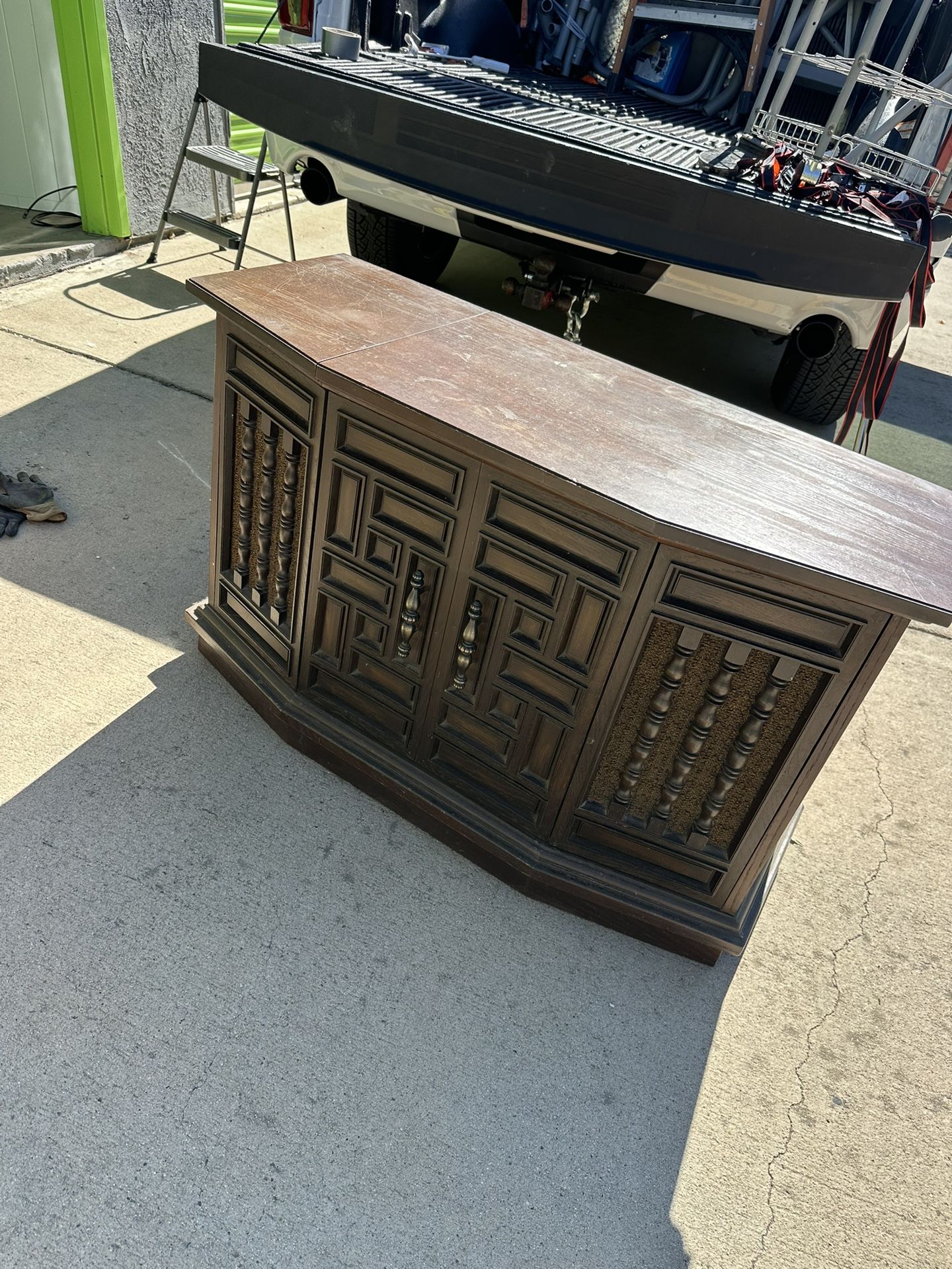 VNTG Admiral Radio Record Cabinet Console 